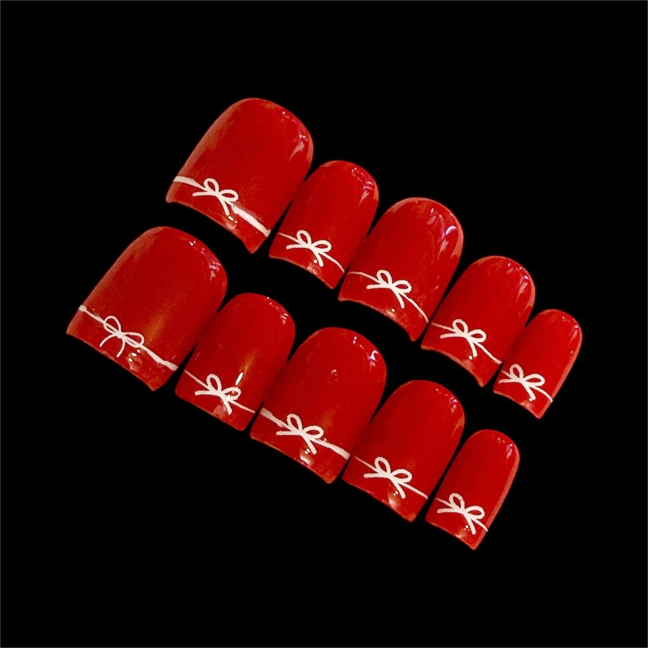 Frenchies - Dainty Bows (Red)