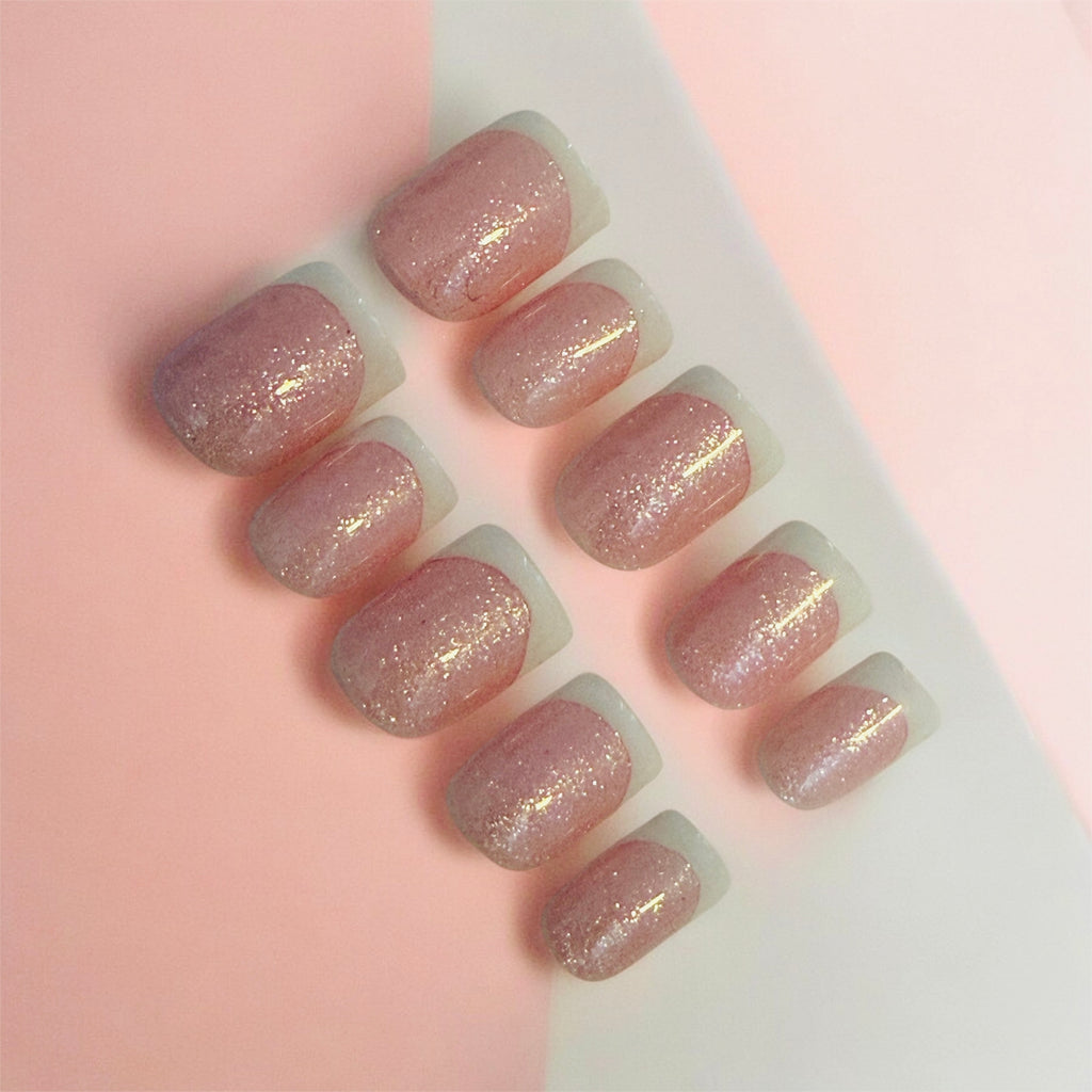 Frenchies - Glittering Baby Pink