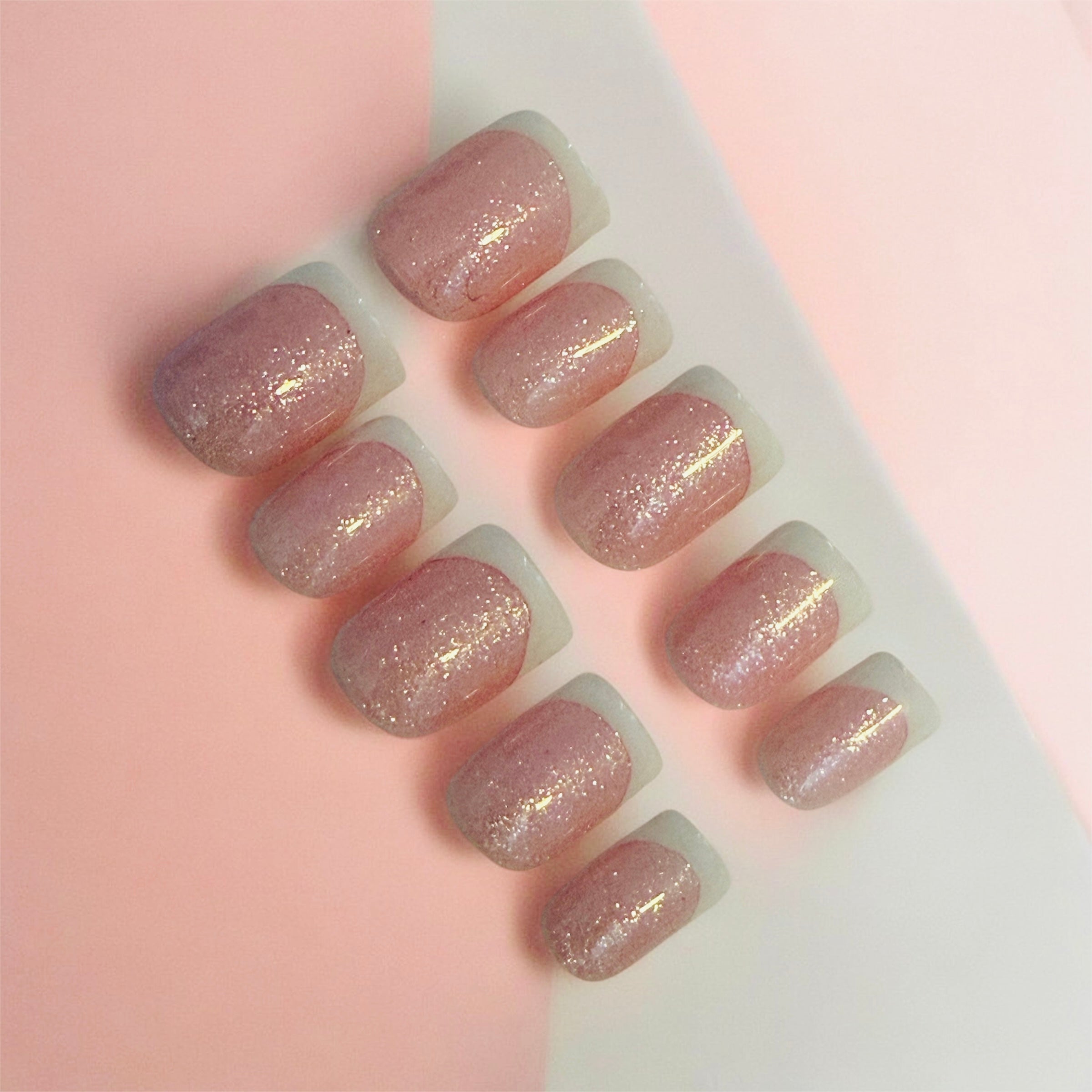 Frenchies - Glittering Baby Pink