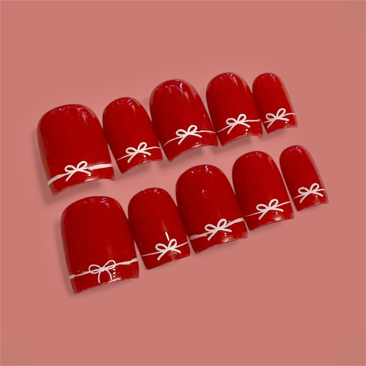 Frenchies - Dainty Bows (Red)