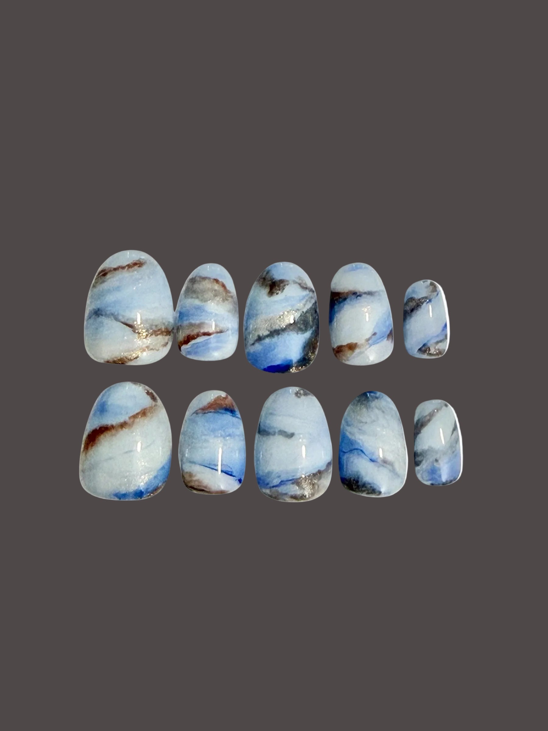 Nail Gems - Blue Chalcedony