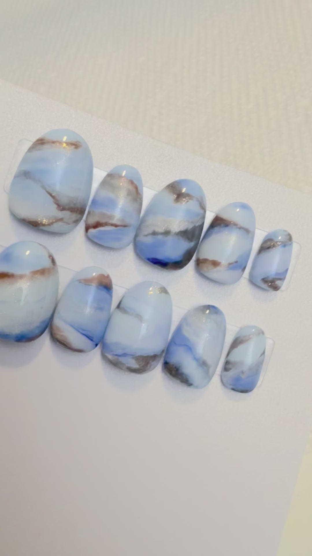 Nail Gems - Blue Chalcedony