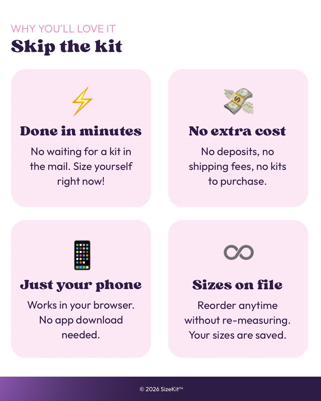 SizeKit - Digital Size Kit / No Cost